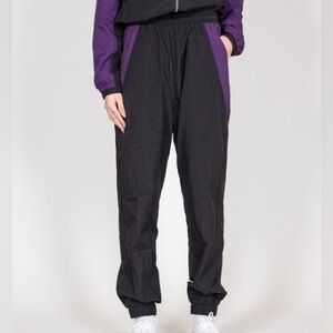 Brunette The Label Track Pants Purple Black Joggers S/M